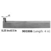 Thanh Giữ Đồ gá Cho Đồng Hồ So 0.25 in×0.5 in/ 4 in Mitutoyo 900306