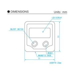 Thiết bị đo góc điện tử 0-180º Niigata Seiki BB-180 5 thiet bi do goc dien tu 0 180 niigata seiki bb 180 1