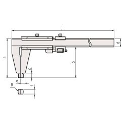 Thước Cặp Cơ Khí 1 Ngàm Đo Metric/Inch 0-2000mm/0.02mm Mitutoyo 160-159 13 thuoc cap co khi 1 ngam do metric inch 0 2000mm 0 02mm mitutoyo 160 159 1