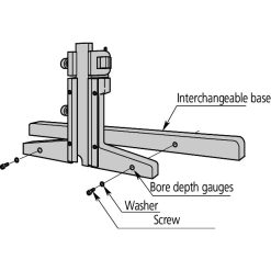 Thước cặp đo sâu cơ khí 0-200mm, 0,02mm Mitutoyo 527-412 13 thuoc cap do sau dong ho 0 300mm 0 05mm mitutoyo 527 303 50 3