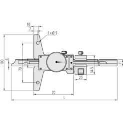 Thước cặp đo sâu cơ khí 0-12", 0,001" Mitutoyo 527-313-50 14 thuoc cap do sau dong ho 0 300mm 0 05mm mitutoyo 527 303 50 4