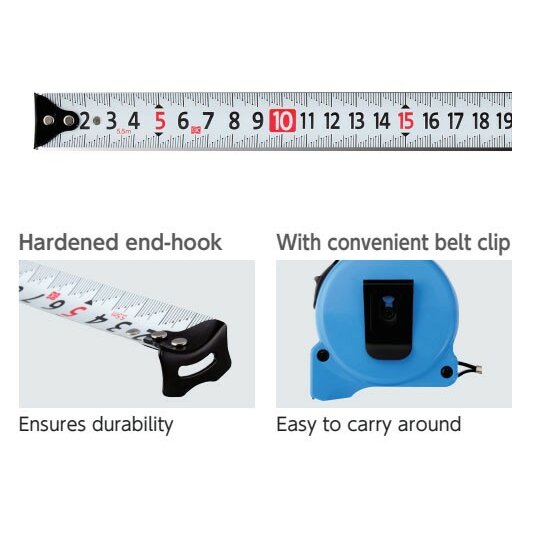 Thước cuộn 5.5m kiểu khóa Kaidan Niigata Seiki LC-1955KD 4 Thước cuộn 5.5m kiểu khóa Kaidan Niigata Seiki LC-1955KD - Ảnh 2