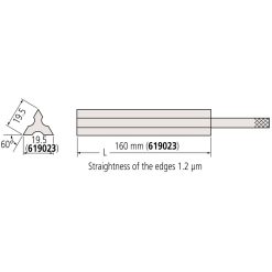 Thước đo cạnh thẳng/song song dạng hình tam giác Mitutoyo 619023 5 thuoc do canh thang song song dang hinh tam giac mitutoyo 619023 1