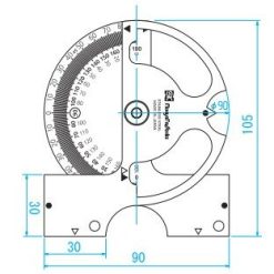 Thước đo góc Niigata Seiki AP-130 7 thuoc do goc niigata seiki ap 130 1
