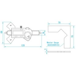 Thước đo mối hàn điện tử 0-4mm Niigataseiki GDCS-20WG 5 thuoc do moi han dien tu 0 4mm niigataseiki gdcs 20wg 1