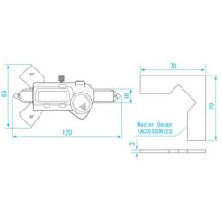 Thước đo mối hàn điện tử 0-4mm Niigataseiki GDCS-20WG 5 thuoc do moi han dien tu 0 4mm niigataseiki gdcs 20wg 1
