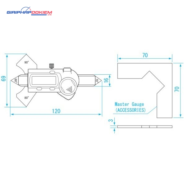 Thước đo mối hàn điện tử 0-4mm Niigataseiki GDCS-20WG 4 Thước đo mối hàn điện tử 0-4mm Niigataseiki GDCS-20WG - Ảnh 2