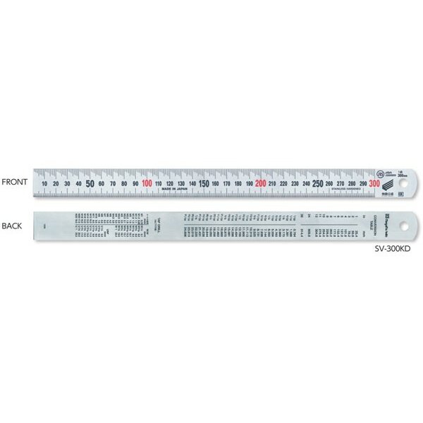 Thước lá dài 300mm bề mặt phủ Satin Niigata Seiki SV-300KD 3 Thước lá dài 300mm bề mặt phủ Satin Niigata Seiki SV-300KD