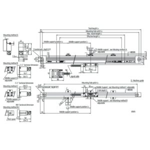 Thước Quang Linear Scale AT715 1800 mm Mitutoyo 539-825 15 thuoc quang linear scale at715 300 mm 539 866 1