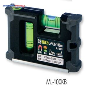 Thước thủy Mini màu đen có từ Niigata Seiki ML-100KB