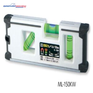 Thước thủy Mini màu trắng có từ Niigata Seiki ML-150KW