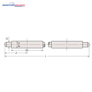 Trục chuẩn Panme 11" Mitutoyo 167-151 6 truc chuan panme 225mm mitutoyo 167 109 2