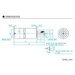 Trục vuông chuẩn dài 200mm Niigata Seiki CS-F200 8 truc vuong chuan dai 200mm niigata seiki cs f200 2