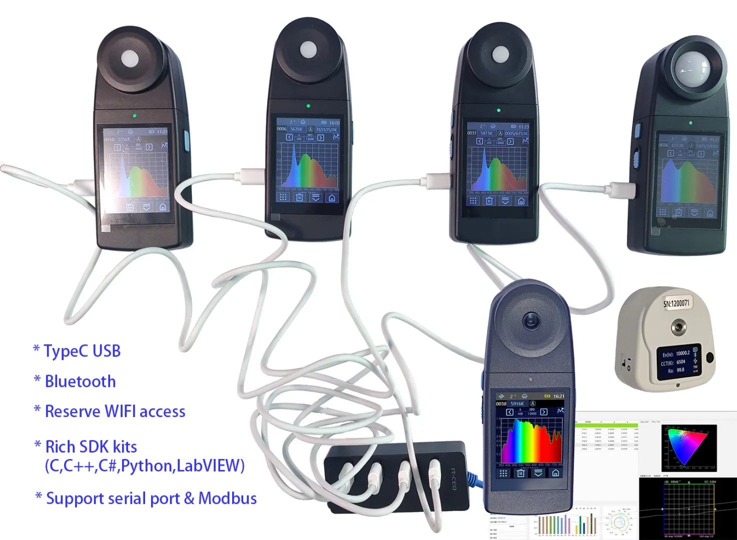 Máy đo màu độ sáng quang phổ Huicolor CI800 29 3733fc4a8c89f9b