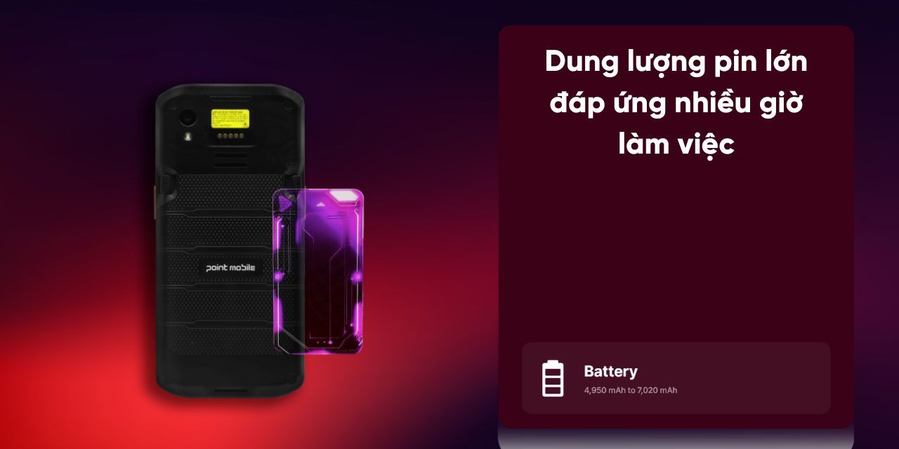 Máy đọc mã vạch POINT MOBILE PM84 (STD battery 4950mAh) 15 giaiphapdokiem vn 44