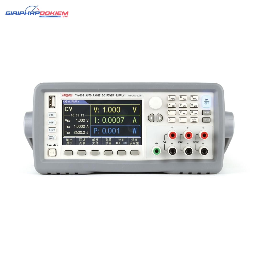 Bộ nguồn DC lập trình phạm vi rộng Tonghui TH6302 4 Bộ nguồn DC lập trình phạm vi rộng Tonghui TH6302