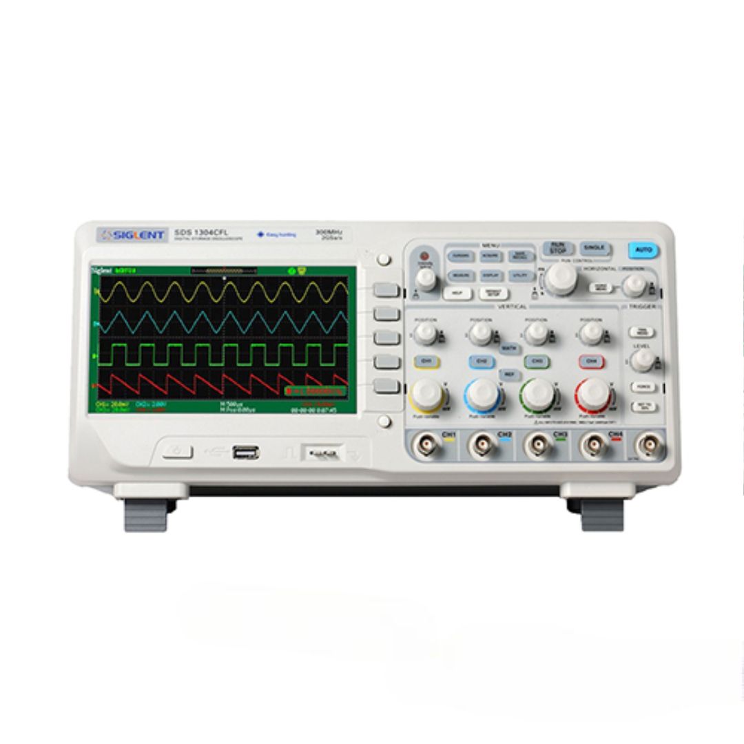 Máy hiện sóng, Oscilloscope Siglent SDS1304CFL, 300 MHz, 4 CH 6 máy hiện sóng Siglent SDS1304CFL