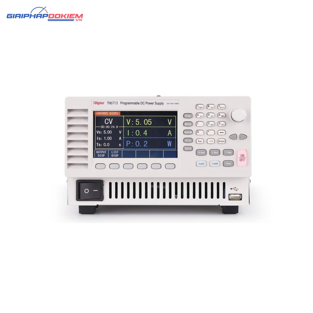 Máy cấp nguồn DC lập trình Tonghui TH6713 4 Máy cấp nguồn DC lập trình Tonghui TH6713