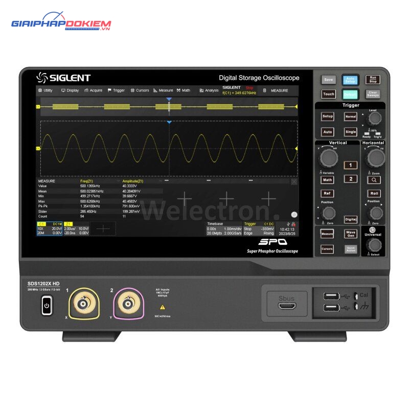 Máy hiện sóng Oscilloscope Siglent SDS1202X HD 12 Máy hiện sóng Oscilloscope Siglent SDS1202X HD