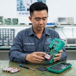 Cách lắp pin đồng hồ vạn năng