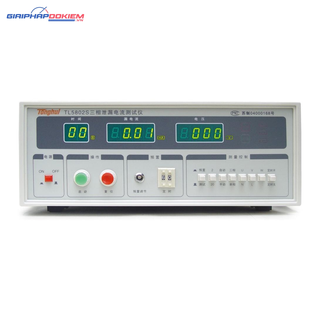 Máy kiểm tra rò rỉ dòng điện TongHui TL5802S (3 pha) 4 Máy kiểm tra rò rỉ dòng điện TongHui TL5802S (3 pha)