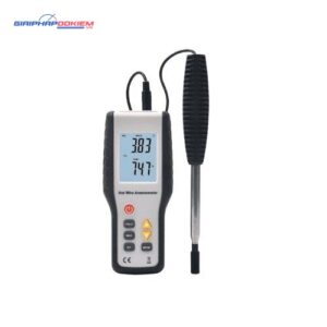 Máy đo tốc độ gió – nhiệt độ Hti HT-9829 (Anemometer, 4 chế độ đo, LCD lớn)