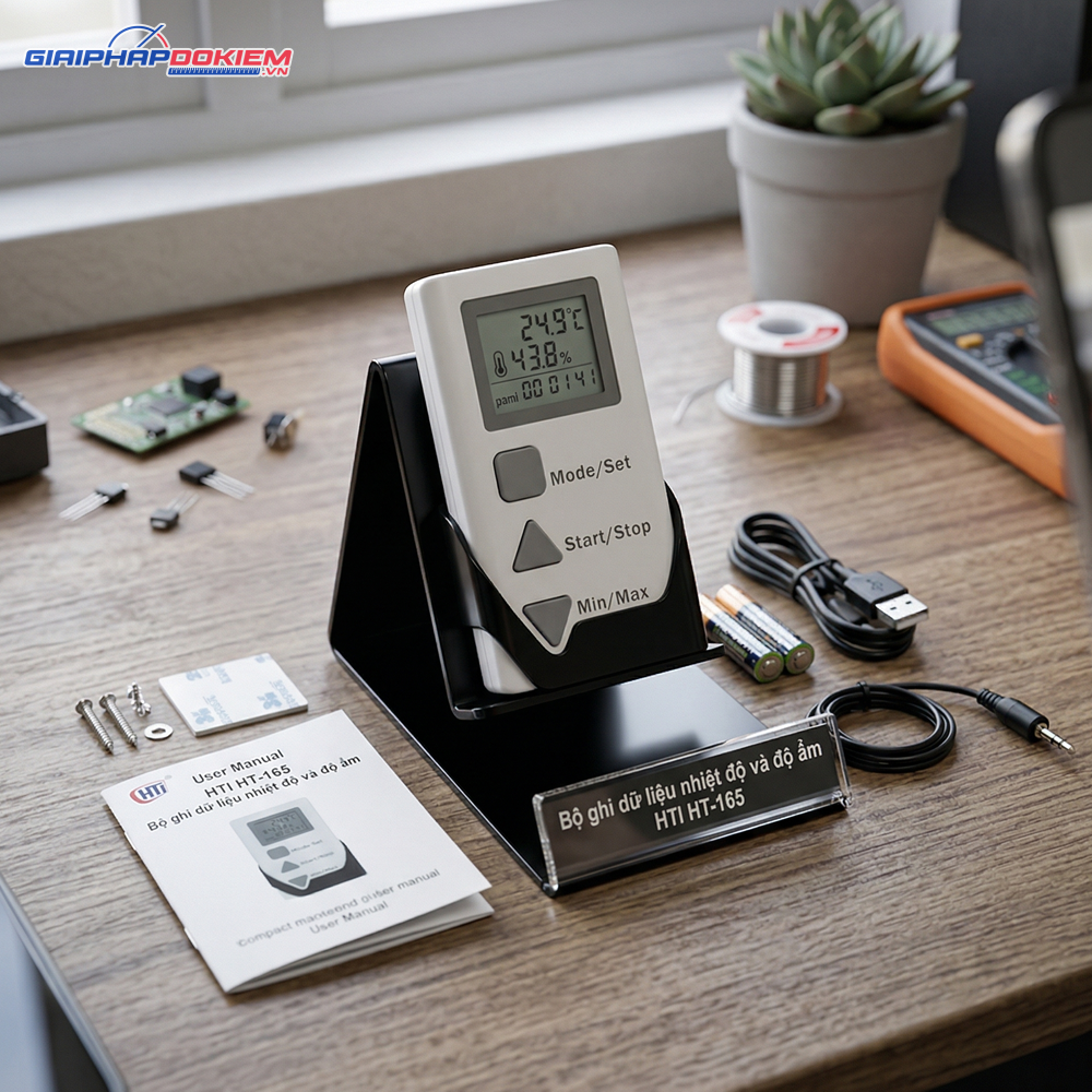 Bộ Ghi Dữ Liệu Nhiệt Độ Và Độ Ẩm HTI HT-165 5 Bộ Ghi Dữ Liệu Nhiệt Độ Và Độ Ẩm HTI HT-165 - Ảnh 2