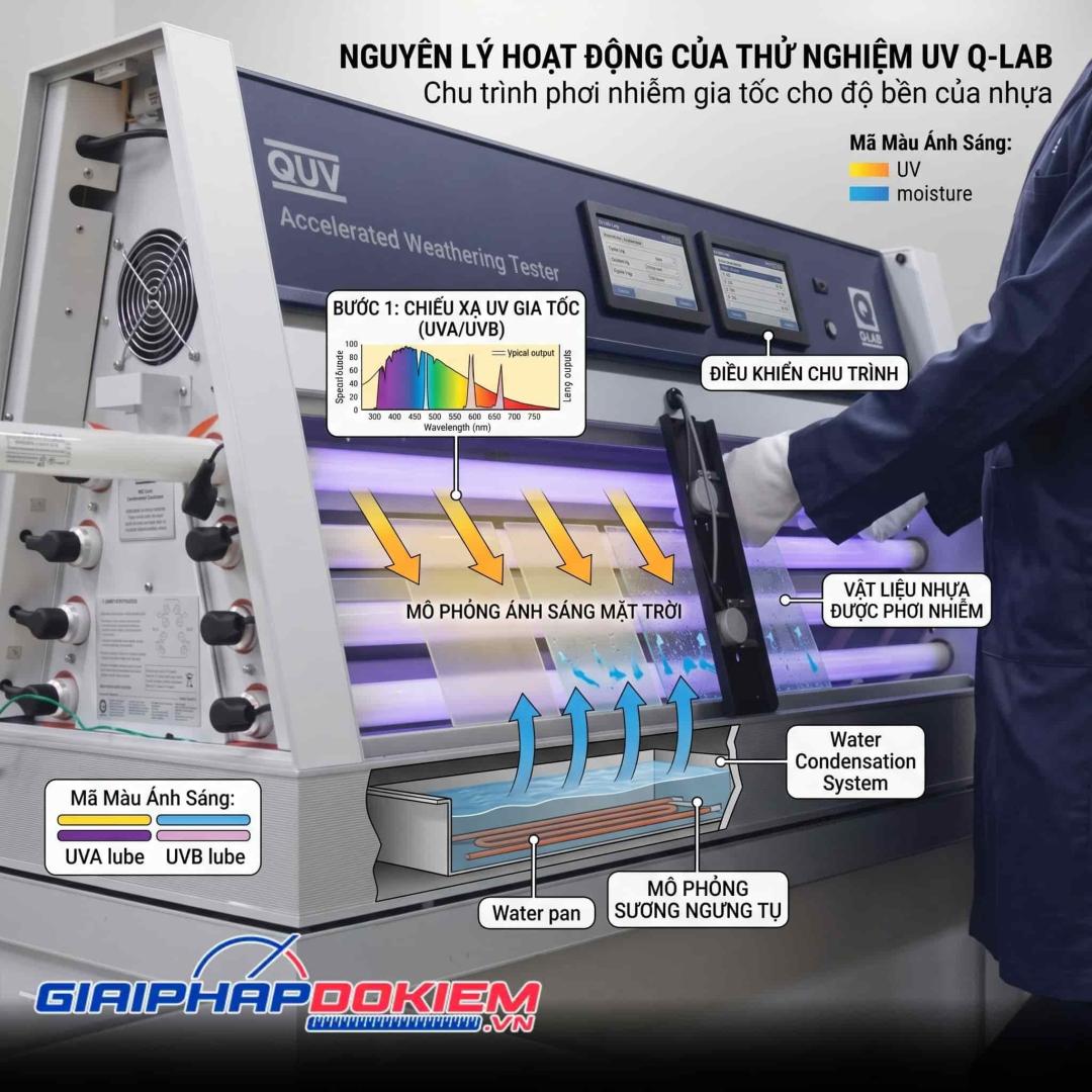 Kiểm Tra Độ Bền Nhựa UV Q-LAB Là Gì? Quy Trình, Tiêu Chuẩn & Ứng Dụng Thực Tế 8 Kiểm độ bền nhựa UV Q-LAB