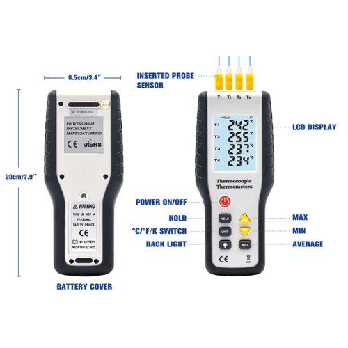 Máy đo nhiệt độ tiếp xúc HTI HT-9815 11 Máy đo nhiệt độ tiếp xúc HTI HT-9815 - Ảnh 8
