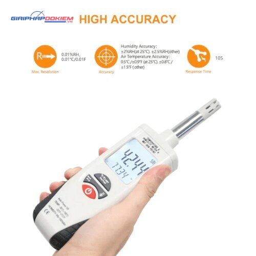 Máy đo nhiệt độ và độ ẩm Hti HT-350 (Độ chính xác cao, màn hình LCD lớn) 8 Máy đo nhiệt độ và độ ẩm Hti HT-350 (Độ chính xác cao, màn hình LCD lớn) - Ảnh 5