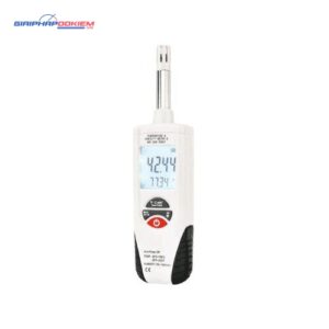 Máy đo nhiệt độ và độ ẩm Hti HT-350 (Độ chính xác cao, màn hình LCD lớn)