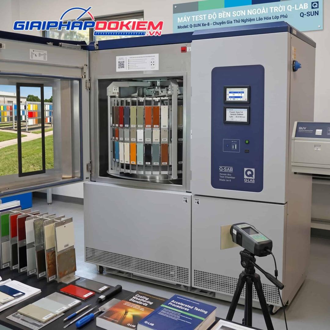 Test Độ Bền Sơn Ngoài Trời Q-LAB: Giải Pháp Tối Ưu Cho Ngành Sơn 11 Máy test độ bền sơn ngoài trời Q-LAB