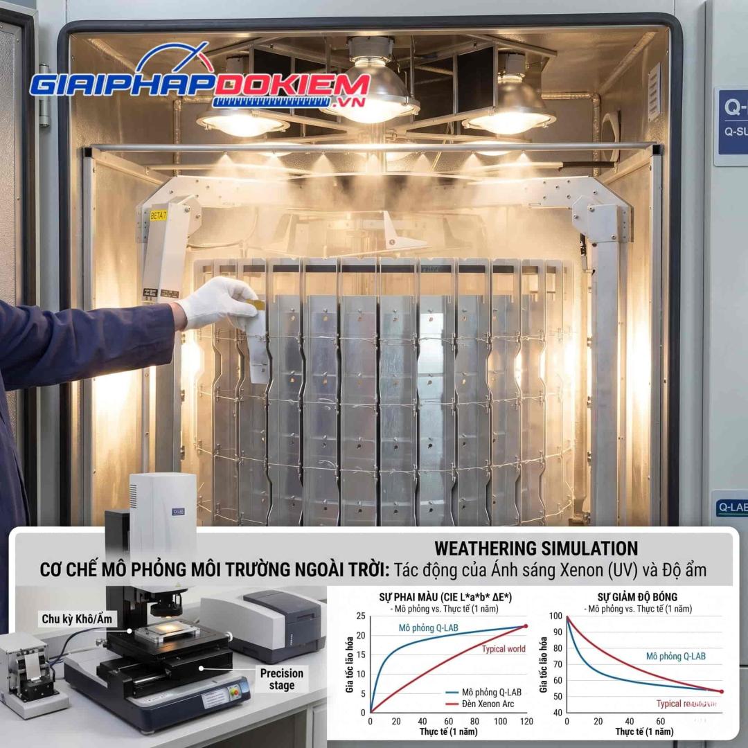 Test Độ Bền Sơn Ngoài Trời Q-LAB: Giải Pháp Tối Ưu Cho Ngành Sơn 12 Máy test độ bền sơn ngoài trời Q-LAB
