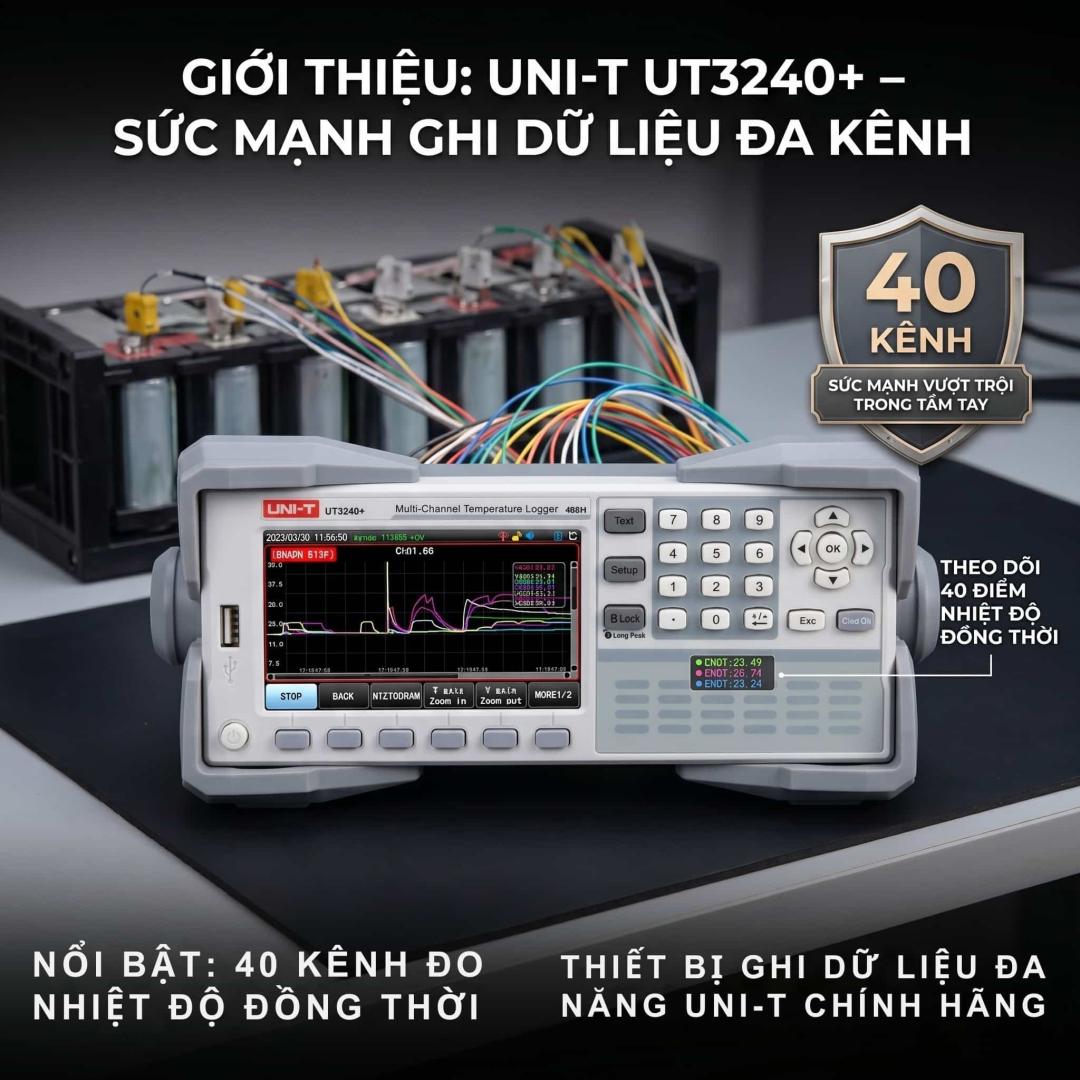 Thiết bị ghi dữ liệu đa năng sở hữu số lượng kênh đo vượt trội