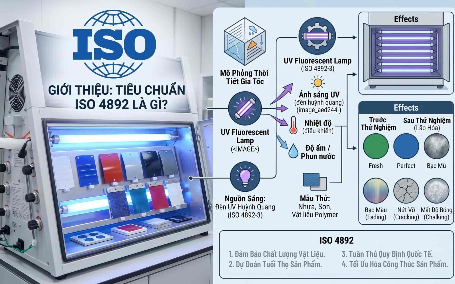 Giới thiệu Test UV theo ISO 4892 là gì?