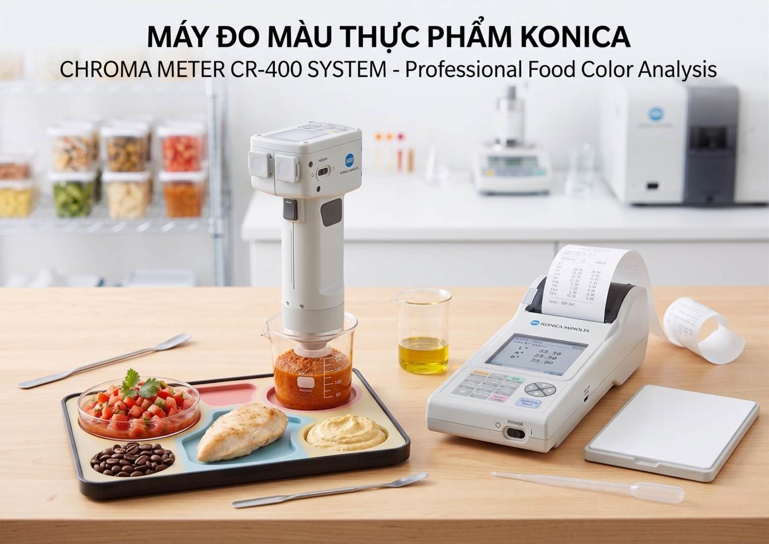 Giới thiệu máy đo màu thực phẩm KONICA