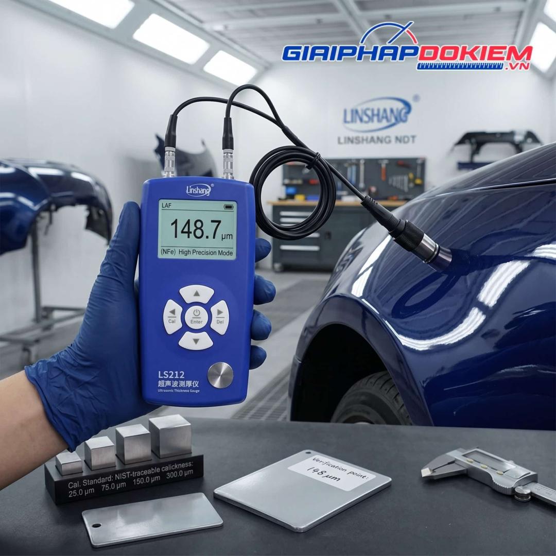 Máy đo độ dày Linshang sở hữu độ chính xác cao và sai số cực thấp