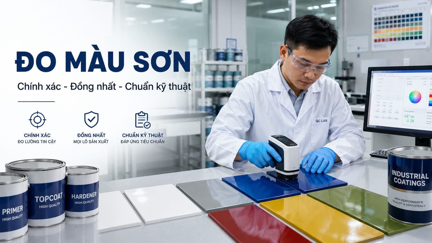 Giới thiệu về phương pháp đo màu sơn