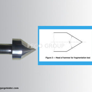 Búa thử nghiệm độ vỡ kính đầu Tungsten Carbide tiêu chuẩn IS015717