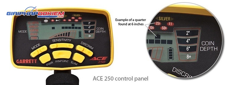 Máy dò kim loại GARRETT-ACE250 xuất xứ Mỹ 11 Cây dò kim loại dưới lòng đất GARRETT-ACE250 của Mỹ