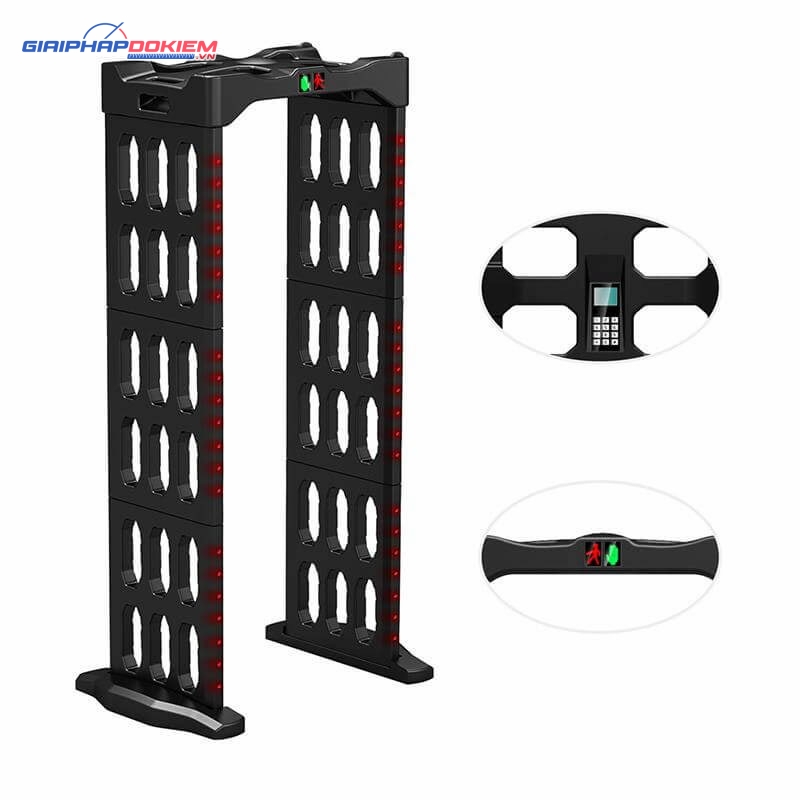 Cổng dò kim loại Zoan ZA-3000BX 18 vùng phát hiện 8 Cửa từ dò kim loại Zoan ZA-3000BX