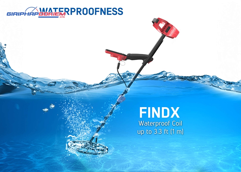 Máy dò kim loại dưới lòng đất Nokta FindX 14 Máy dò kim loại FindX chống nước ở độ sâu 1m