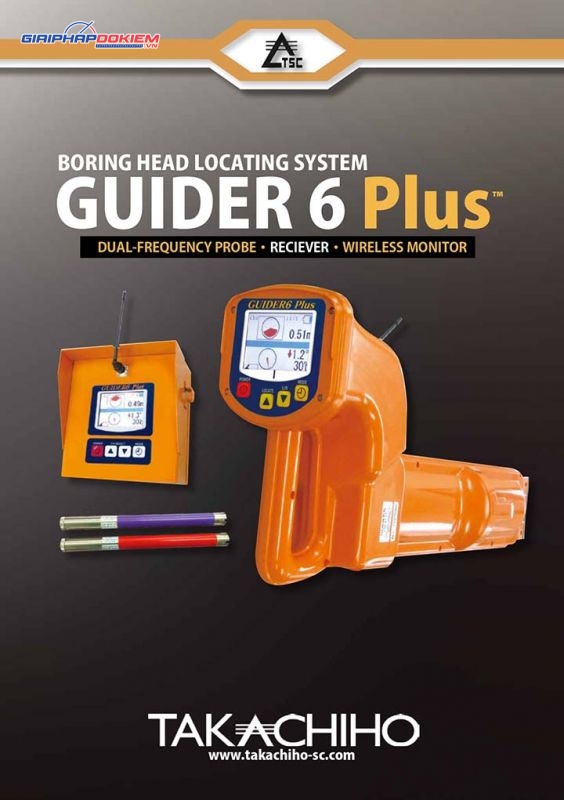 Hệ thống định vị đầu khoan Takachiho GUIDER 6 Plus 11 Máy dò cáp ngầm Guider 6 Plus