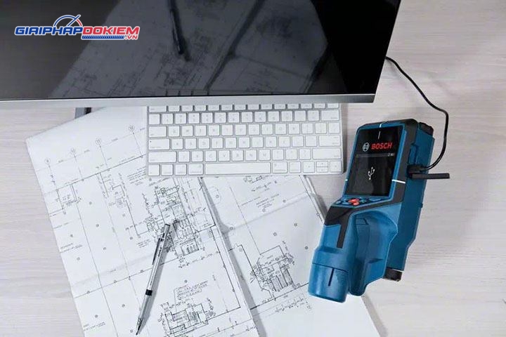 Máy dò đa năng Bosch D-tect 200 C độ sâu phát hiện 200mm 7 Máy dò đa năng dò kim loại, phát hiện rò rỉ Bosch D-tect 200 C