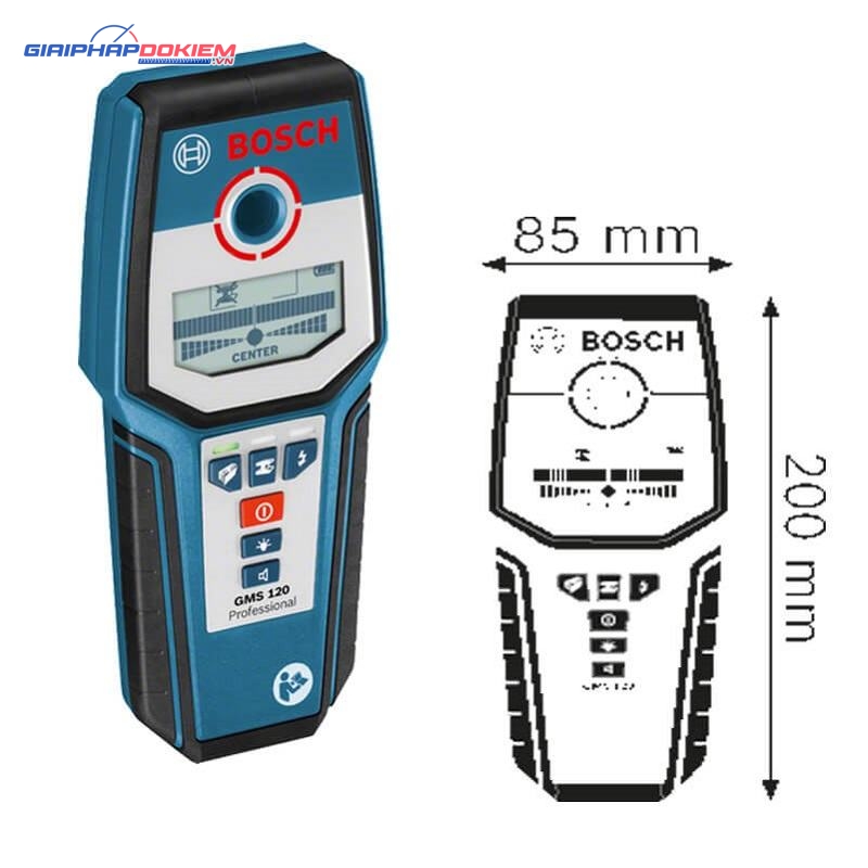 Máy dò kim loại và dây điện trong tường Bosch GMS120 9 Máy dò GMS120 Bosch sở hữu nhiều ưu điểm nổi bật