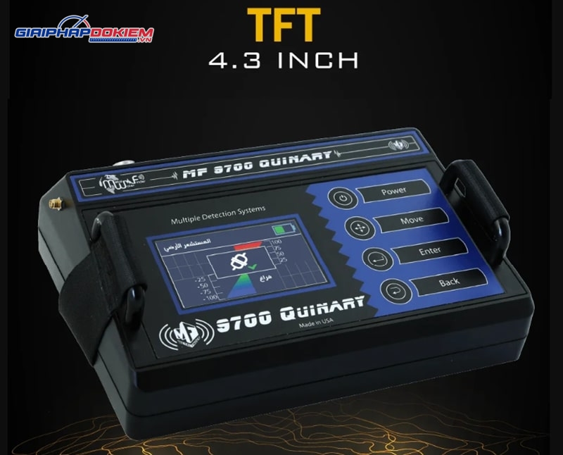 Máy dò tầm xa MWF MF 9700 QUINARY - Khoảng cách 2000m, độ sâu 70m 5 MF 9700 QUINARY sử dụng màn hình màu trực quan