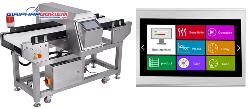 Máy dò kim loại băng tải thực phẩm CQ910K 13 CQ910K đa tính năng, dễ sử dụng