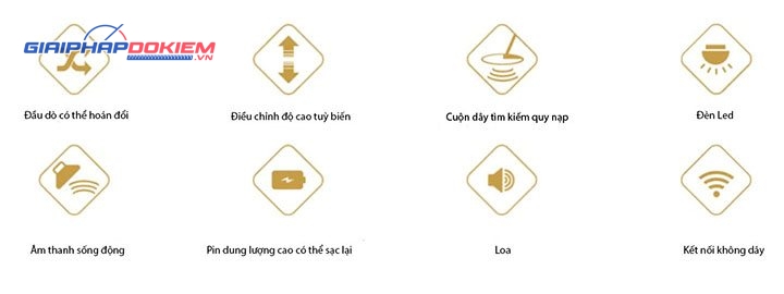 Máy dò kim loại cảm ứng xung Pulse Nova độ sâu phát hiện 3m 18 Ưu điểm của máy dò kim loại cảm ứng xung Pulse Nova