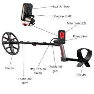 Máy dò kim loại Vanquish 560 màn hình LCD có chế độ Pinpoint 6 may do kim loai vanquish 560 do ben cao gia ca canh tranh p2109 1784854490297
