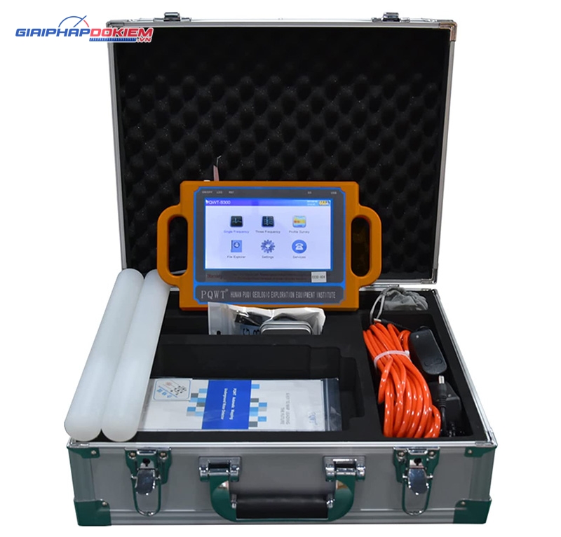 Máy dò nước ngầm, thăm dò mặt đất PQWT-S300 độ sâu 300m 11 Máy đo mực nước ngầm, thăm dò mặt đất PQWT-S300